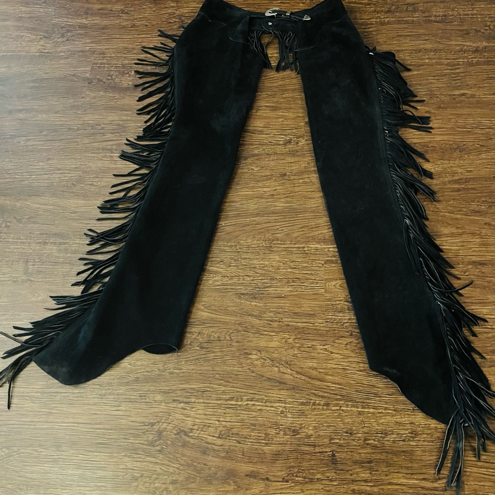 Suede show chaps
